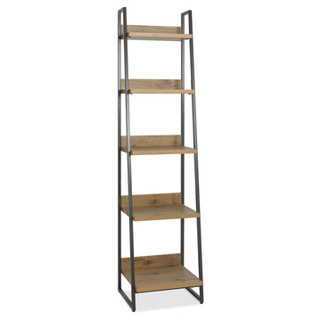 Bentley Designs Indus Rustic Oak Narrow Open Display Unit | Taylors on the High Street
